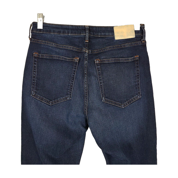 EVERLANE The Curvy High Rise Skinny Jean 30 Reg Blue Dark Wash Minimalist Ankle - Picture 4 of 11